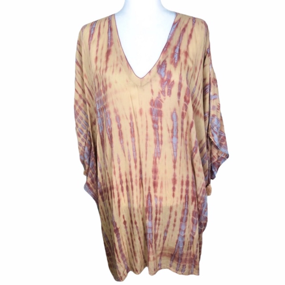 NORTH SHORE Tie Dye Oversized Swim Coverup S/M